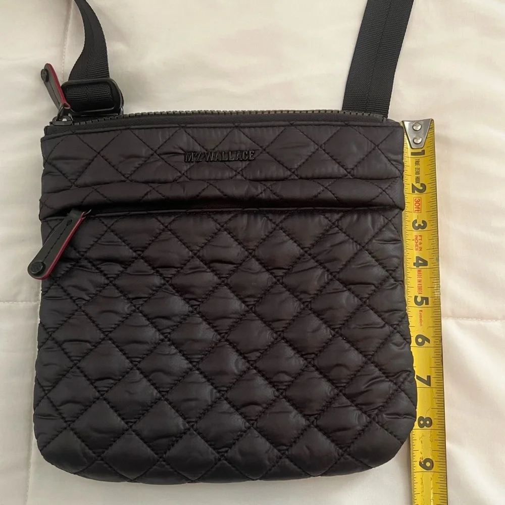 MZ Wallace Metro Flat Crossbody Bag in Black - Picture 11 of 12
